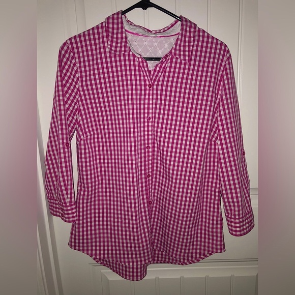 C O M O Stretch Button Down Size XL - Picture 7 of 7